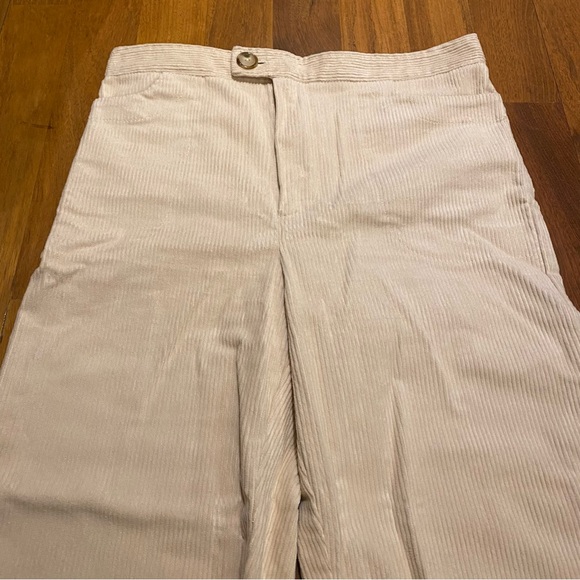 Vanilla Corduroy High Waisted Straight Leg with slight Barrel Leg Pants, Canada - Picture 12 of 13